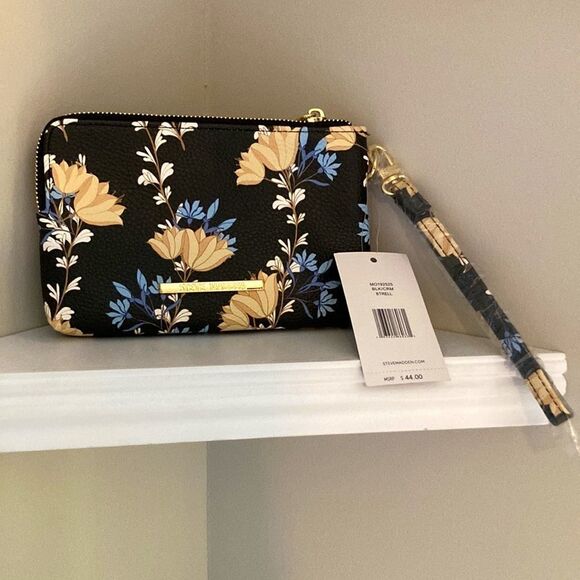 Steve Madden Double Pouch Floral Wristlet